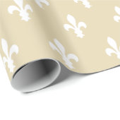Bijenwas Victoriaans Fleur de Lys Cadeaupapier (Rol Hoek)