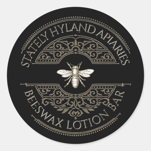  bijenwas Zeep of Lotion Label (Voorkant)