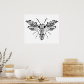 Bijenwasser Tattoo 2 Poster (Keuken)