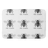 Bijenwerker Honing Zwarte hommel Badmat (Voorkant)