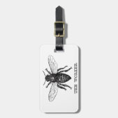 Bijenwerker Honing Zwarte hommel Bagagelabel (Voorkant verticaal)