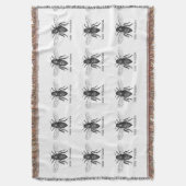 Bijenwerker Honing Zwarte hommel Deken (Voorkant Verticaal)