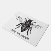 Bijenwerker Honing Zwarte hommel Deurmat (Schuin)