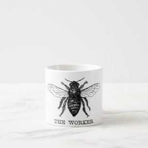 Bijenwerker Honing Zwarte hommel Espresso Kop