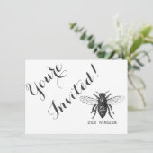 Bijenwerker Honing Zwarte hommel Kaart (Staand voorkant)