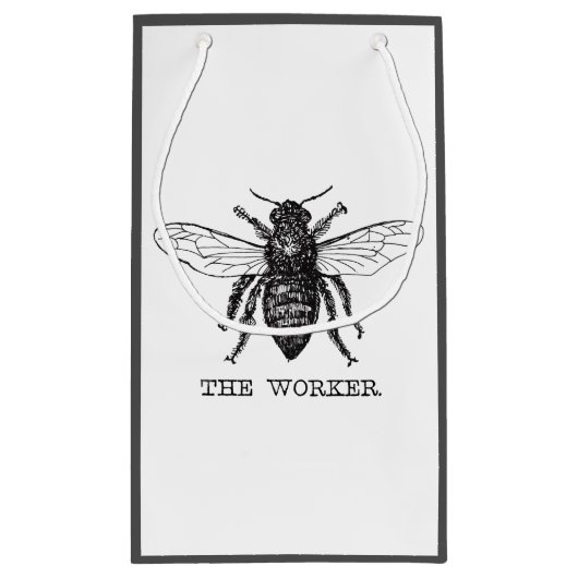 Bijenwerker Honing Zwarte hommel Klein Cadeauzakje (Achterkant)