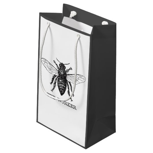 Bijenwerker Honing Zwarte hommel Klein Cadeauzakje (Achterkant Gekanteld)