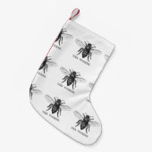 Bijenwerker Honing Zwarte hommel Kleine Kerstsok (Voorkant (Hangend))