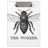 Bijenwerker Honing Zwarte hommel Klembord (Voorkant)