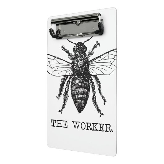 Bijenwerker Honing Zwarte hommel Mini Klembord (Angled2)