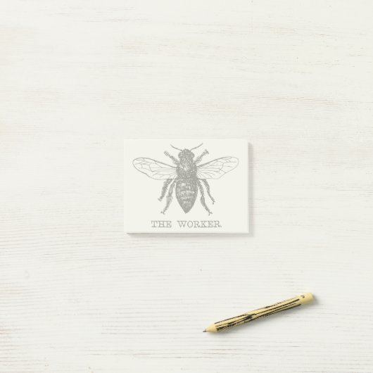 Bijenwerker Honing Zwarte hommel Post-it® Notes (Op bureau)