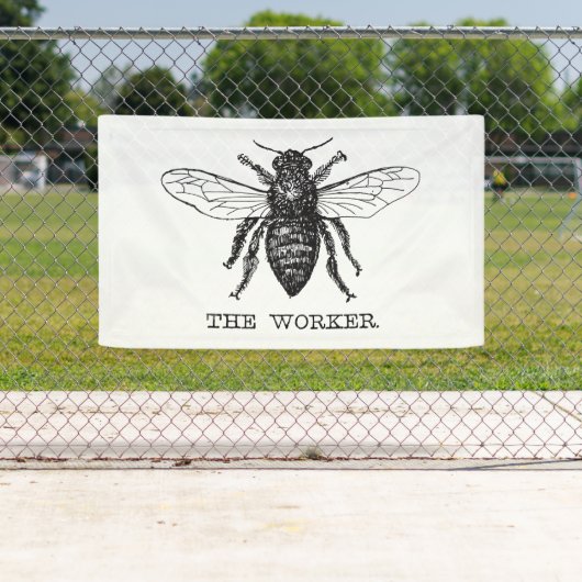 Bijenwerker Honing Zwarte hommel Spandoek (Insitu)