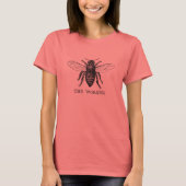Bijenwerker Honing Zwarte hommel T-shirt (Voorkant)