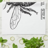 Bijenwerker Honing Zwarte hommel Theedoek (Gevouwen)