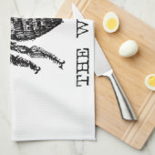 Bijenwerker Honing Zwarte hommel Theedoek (Quarter Fold)