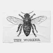 Bijenwerker Honing Zwarte hommel Theedoek (Horizontaal)