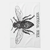 Bijenwerker Honing Zwarte hommel Theedoek (Verticaal)