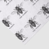 Bijenwerker Honing Zwarte hommel Tissuepapier (Detail)