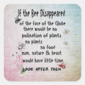 Bijenwijsheid sticker (Voorkant)