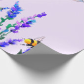 Bijenwikkelpapier met bloemen cadeaupapier (Hoek)