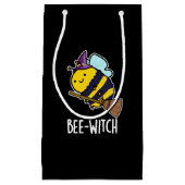 Bijenwitch Funny Bee Pun Dark BG Klein Cadeauzakje (Voorkant)