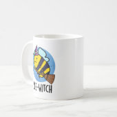 Bijenwitch Funny Bee Pun Koffiemok (Voorkant links)