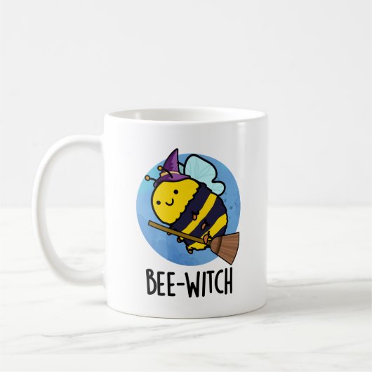Bijenwitch Funny Bee Pun Koffiemok (Links)