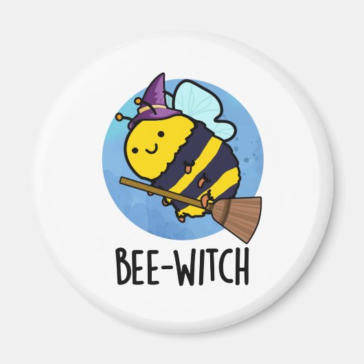 Bijenwitch Funny Bee Pun Magneet (Voorkant)