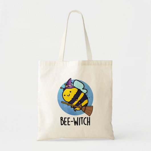 Bijenwitch Funny Bee Pun Tote Bag (Voorkant)