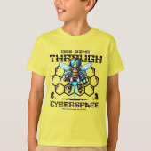 Bijenzoenen door cyberspace - Robotic Bee T-shirt (Voorkant)