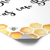 Bijenzoet als bijentafel poster (Hoek)