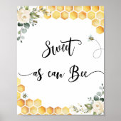 Bijenzoet als bijentafel poster (Voorkant)