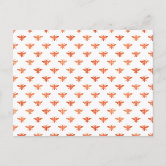 Bijenzonnebloemen honingbijen uitnodiging (Achterkant)