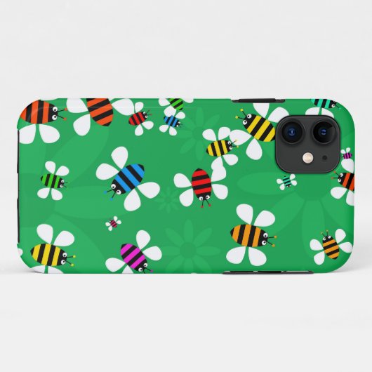 Bijenzwerm Case-Mate iPhone Case (Achterkant (horizontaal))
