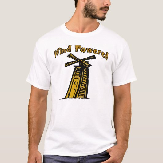 bijgebouw met windenergie t-shirt (Voorkant)
