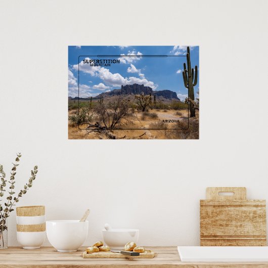 Bijgeloof Berg, Arizona Poster (Keuken)