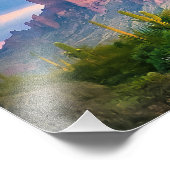 Bijgeloof Bergen Arizona Woestijn Paarse 36x12 Foto Afdruk (Hoek)