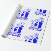 bijgeloof evolutie grappig cadeaupapier (Uitgerold)