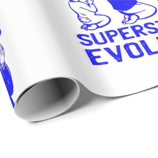 bijgeloof evolutie grappig cadeaupapier (Rol Hoek)