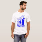 bijgeloof evolutie grappig t-shirt (Voorkant volledig)