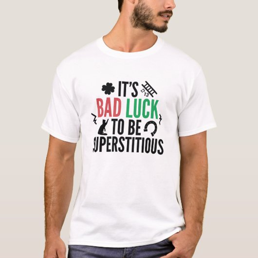 bijgelovig t-shirt (Voorkant)