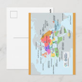 Bijgesneden kaart van Joodse talen (Voorkant / Achterkant)