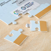 Bijgesneden kaart van Joodse talen Legpuzzel (Zijkant)