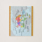 Bijgesneden kaart van Joodse talen Legpuzzel (Verticaal)