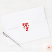 Bijgesneden tot Joie Ronde Sticker (Envelop)