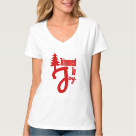 Bijgesneden tot vreugde t-shirt