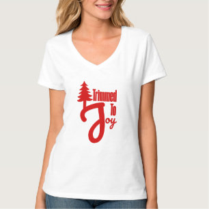 Bijgesneden tot vreugde t-shirt