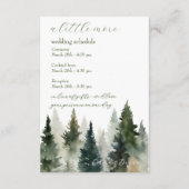 Bijgevoegde kaart |FOrest Pine Watercolor (Achterkant)