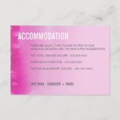 BIJGEVOEGDE KAART :: ombre waterverf fuchsia roze (Achterkant)