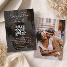 Bijgevoegde kaart | Trouwwebsite QR-code invoeging